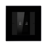 KNX Push Button Sensor with Display, 3-Gang with Secure, 55mm